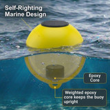 Solar Powered Self-Illuminating Buoy With Light Engine - 14" - Yellow