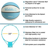 Splash-It ball and 18-inch rim feature callout for pool basketball hoop set