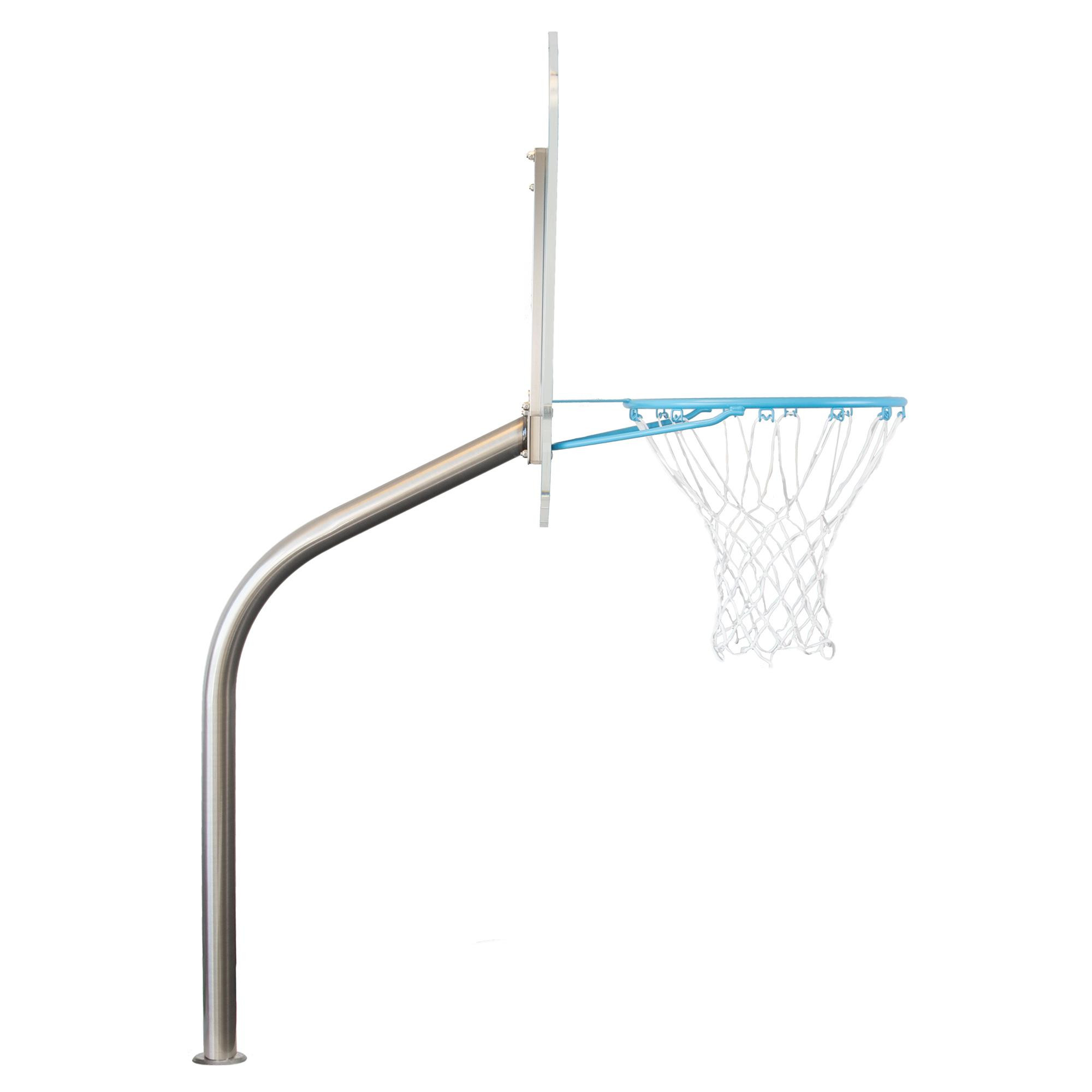 Pool Basketball Hoop Clear Hoop Jr. Deck Mounted Pool Basketball