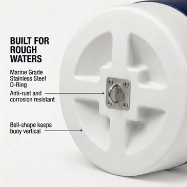 Solar Powered Self-Illuminating Buoy With Light Engine - 20" -  White