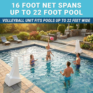 PoolSport Combo Water-Filled Basketball and Volleyball Pool Game Set