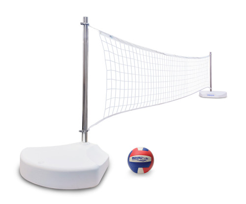 WaterVolly Premium Water-Filled Pool Volleyball Net Set - Stainless Steel