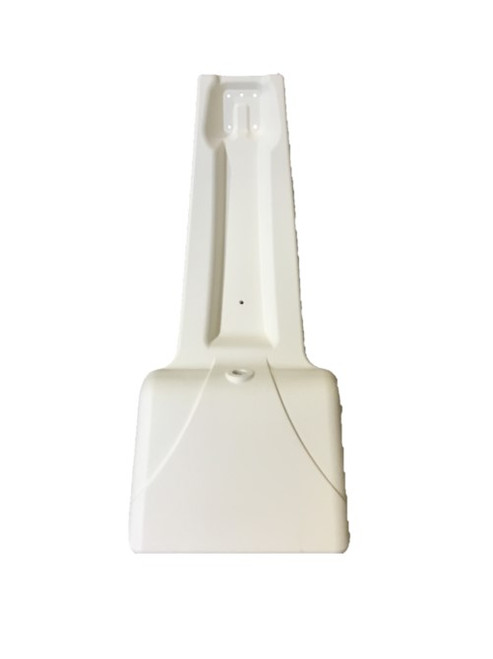 Top-down view of PoolSport hoop base showing central fill hole and streamlined design