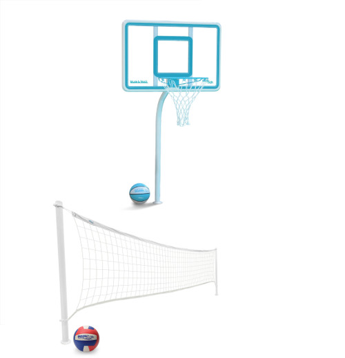 | Combo & Pool Basketball Sets | Volleyball Hoop Dunn-Rite Pool
