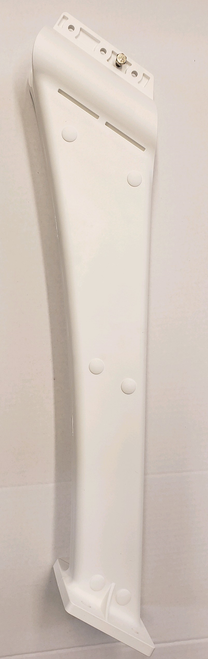 Replacement arm leg for pool basketball unit with mounting holes and curved profile