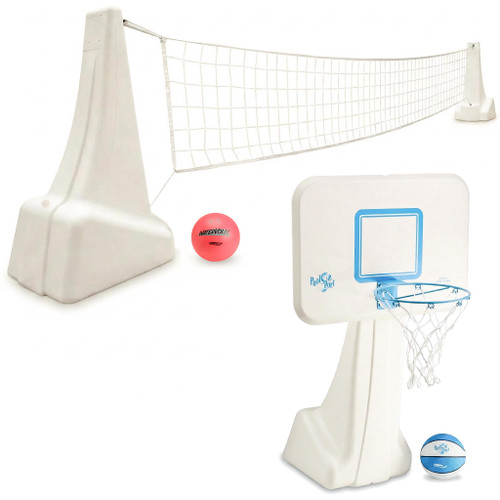 PoolSport Combo Water-Filled Basketball and Volleyball Pool Game Set