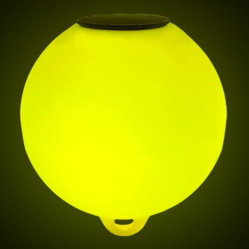 Solar Powered Self-Illuminating Buoy With Light Engine - 14" - Yellow