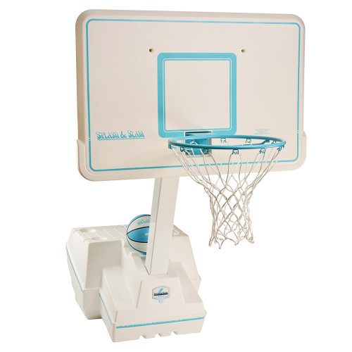 Splash and Slam White Pool Basketball Hoop (Non-Break Away System)