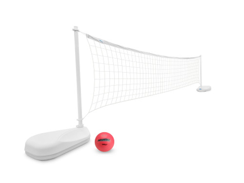 AquaVolly complete pool volleyball set with red ball and adjustable net AquaVolly complete pool volleyball set with red ball and adjustable net