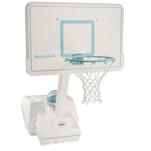Splash & Slam Pool Basketball Hoop with Break Away System, White Splash & Slam Pool Basketball Hoop with Break Away System, White