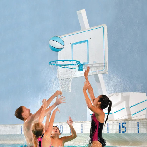 Pool Basketball Hoop Splash and Slam Portable Pool Basketball Hoop