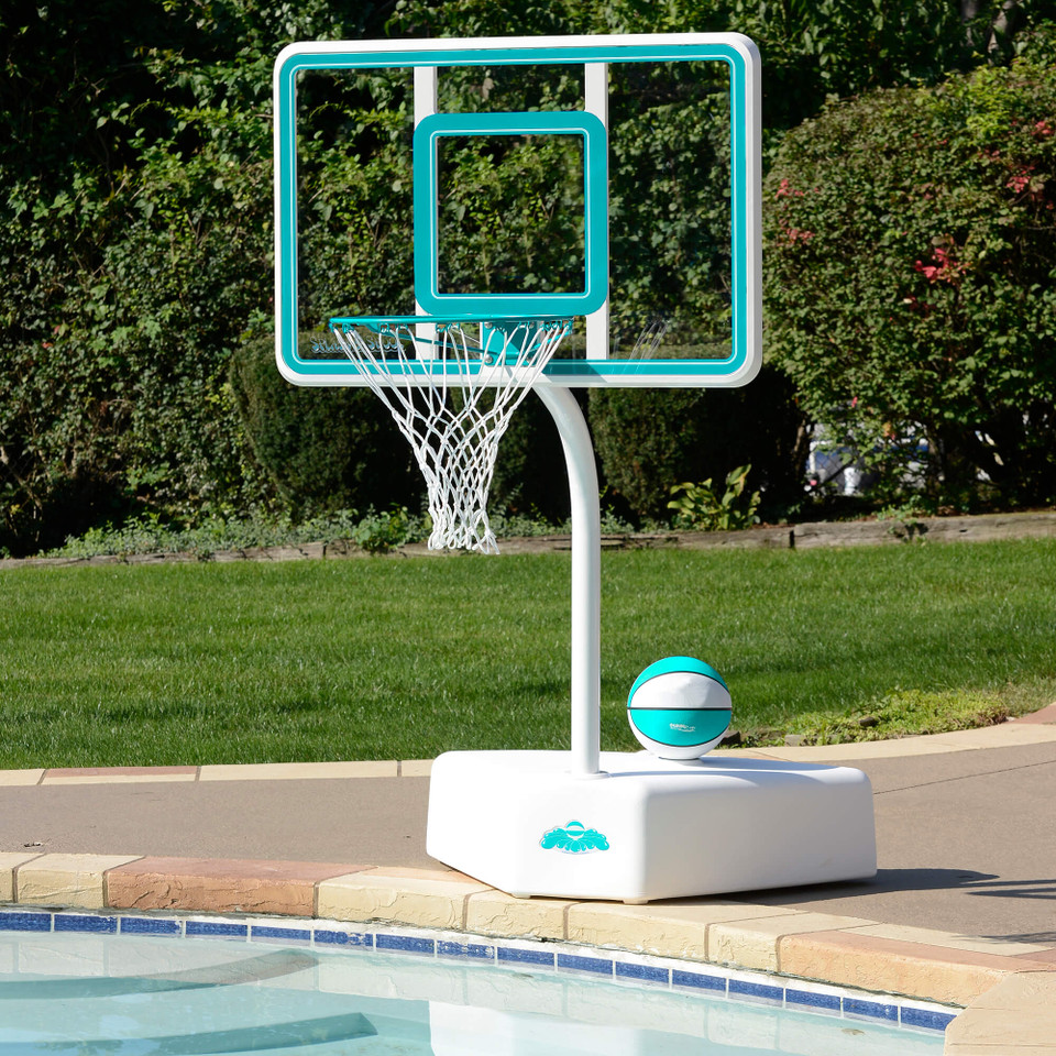 Splash & Shoot Clear Fixed Pool Volleyball & Pool Basktball Dunn