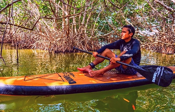 Natural Wood Stand Up Inflatable Paddle Board