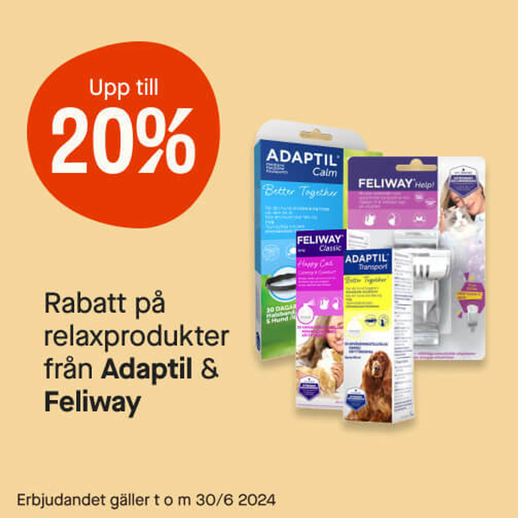 Upp till 20% relaxprodukter