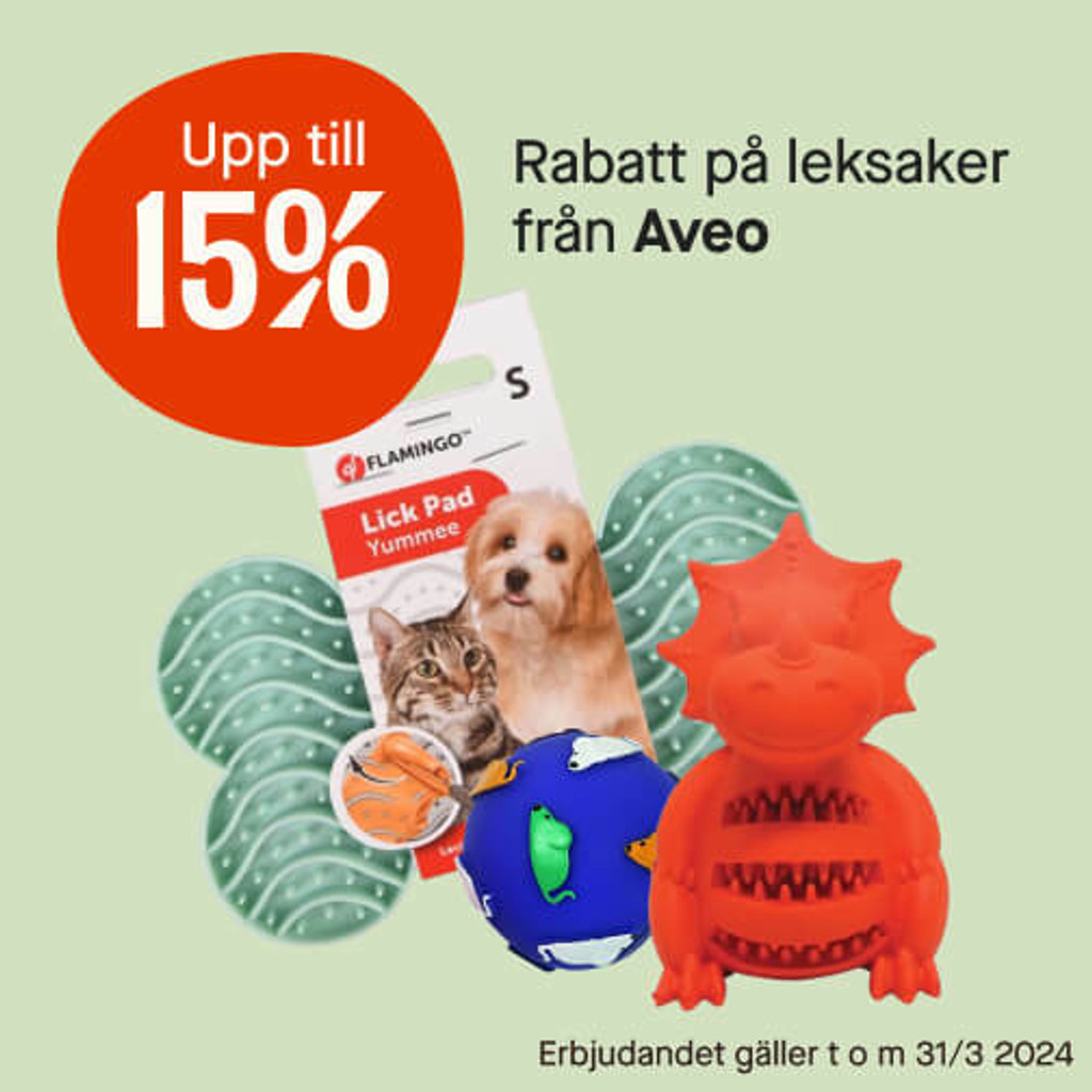 Upp till 15% rabatt på leksaker från Aveo