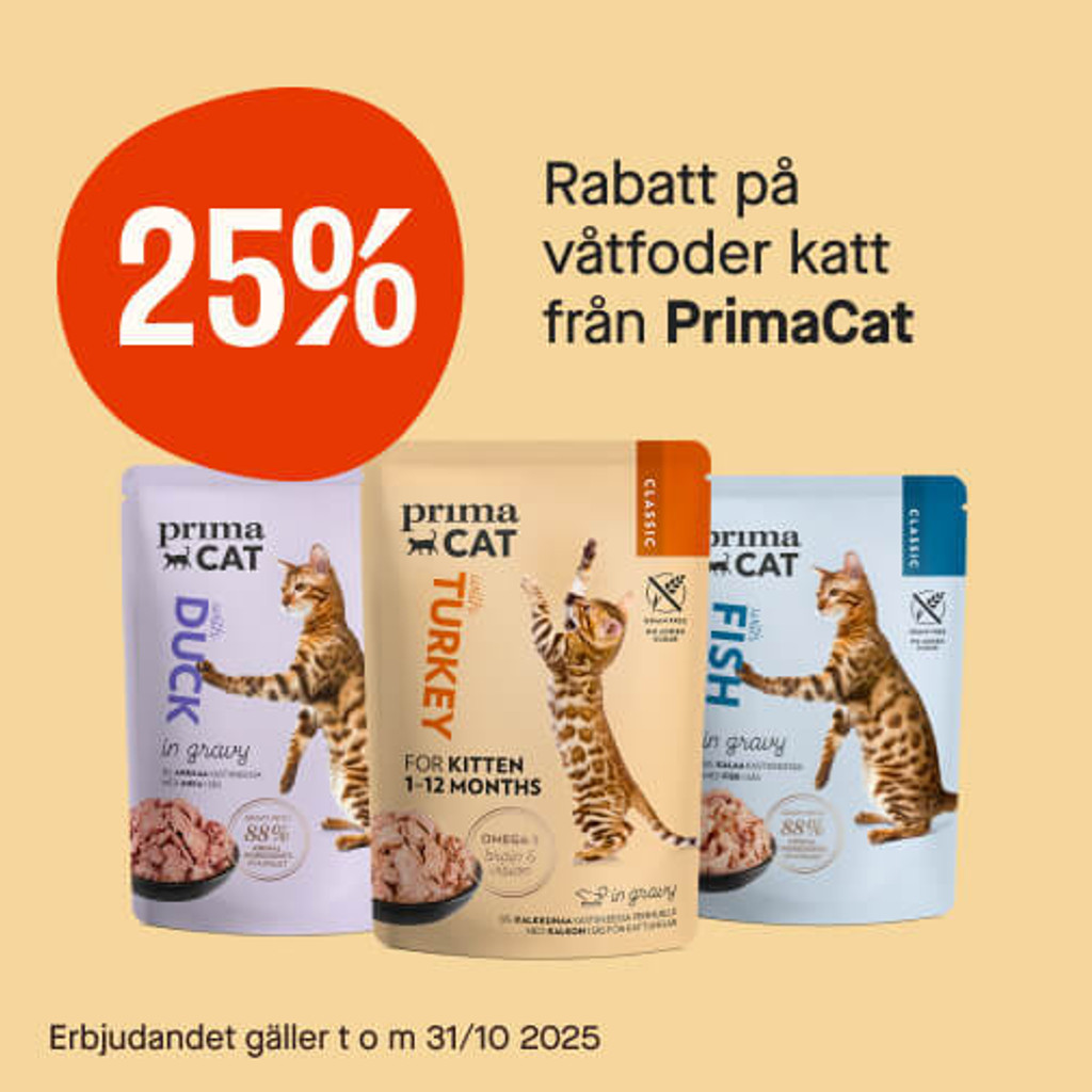 25% våtfoder PrimaCat