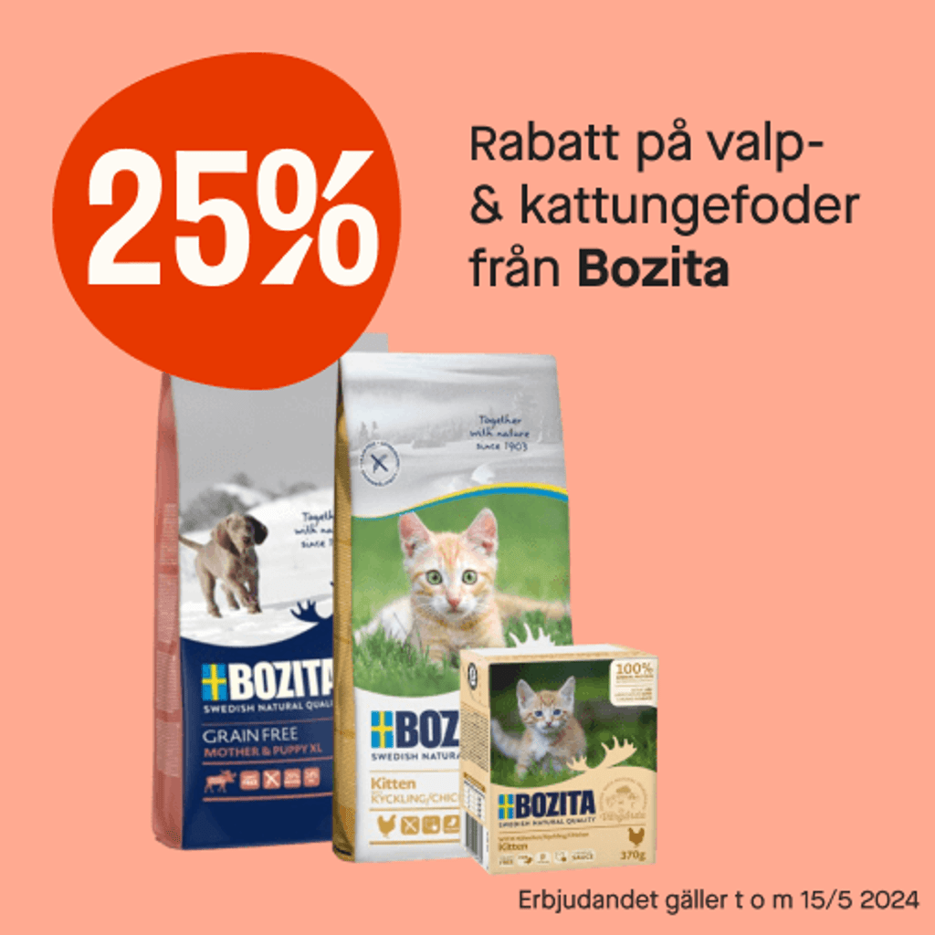 25% valp- & kattungefoder Bozita