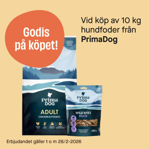 Köp PrimaDog - få godis på köpet!