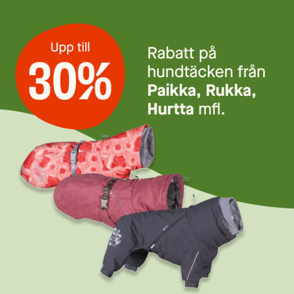 30% hundtäcken
