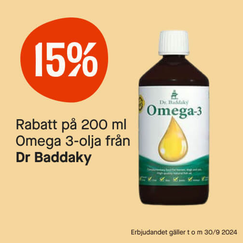 15% Omega 3-olja