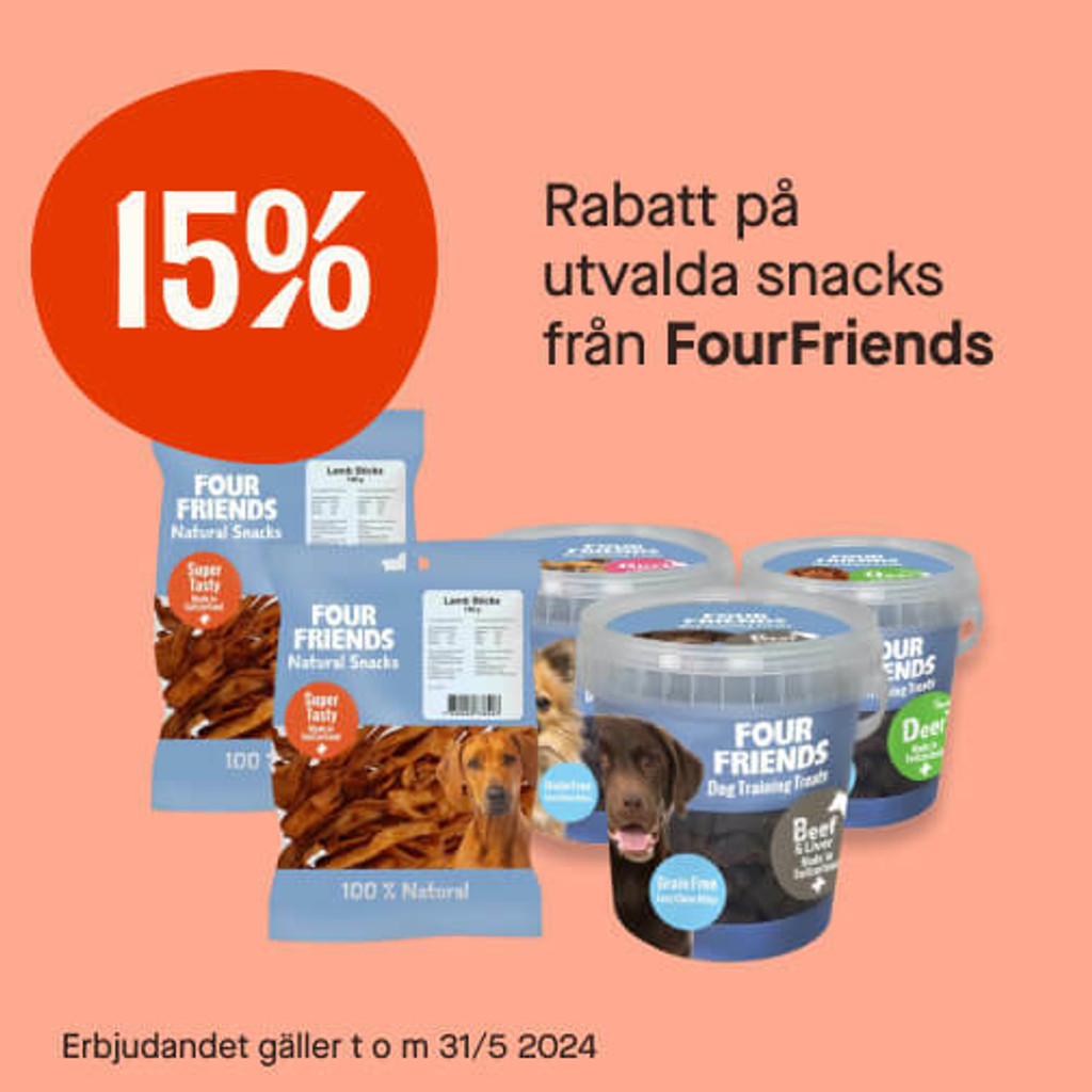 15% hundsnacks