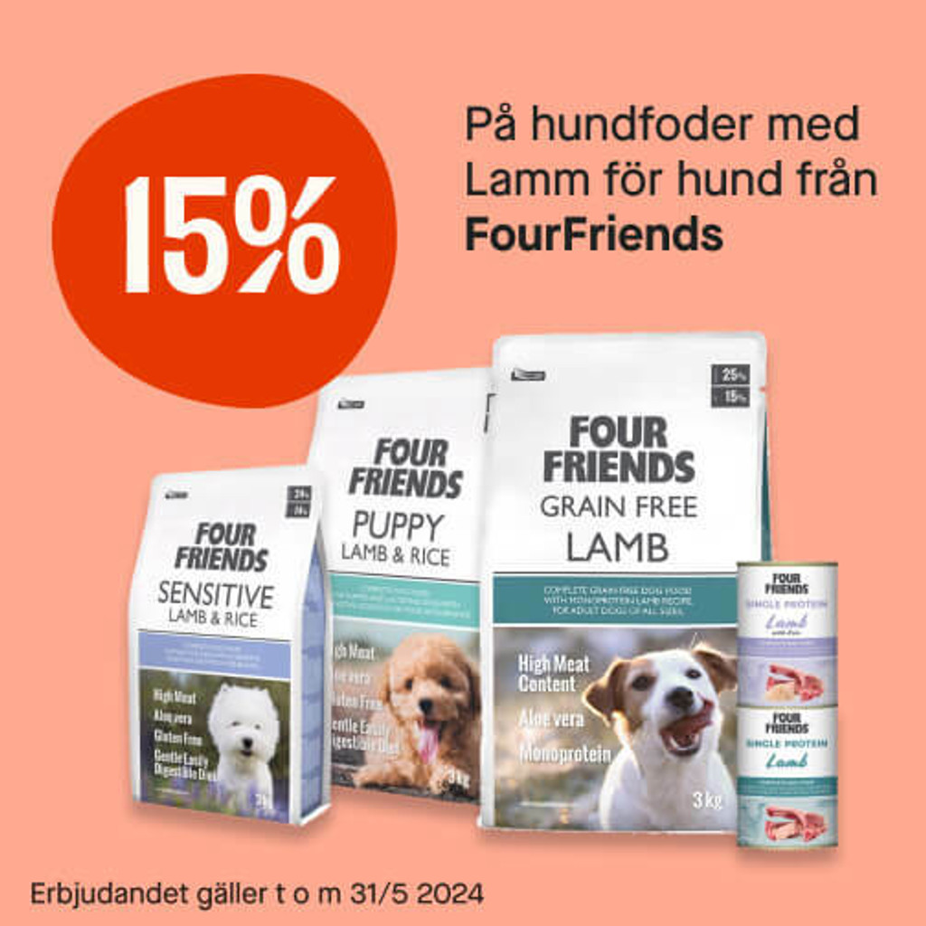 15% hundfoder med lamm