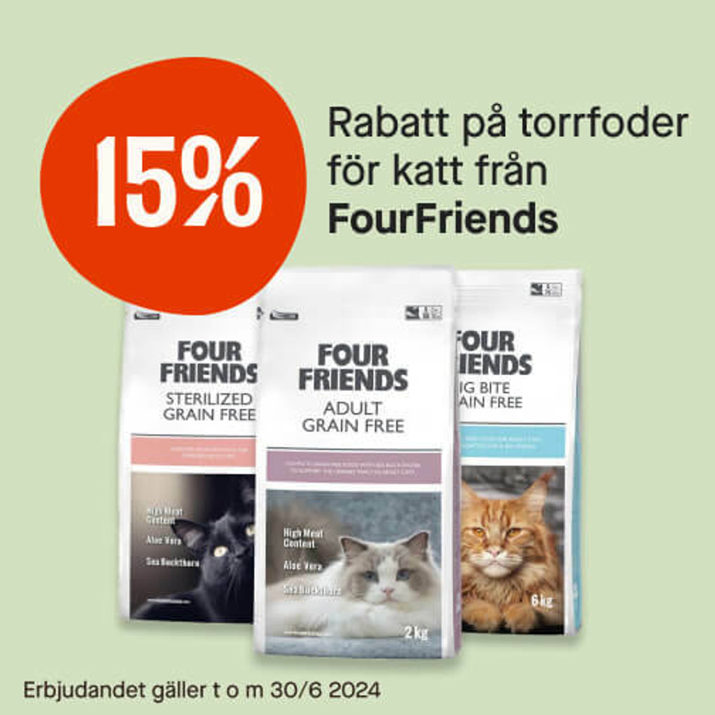 15% torrfoder för katt