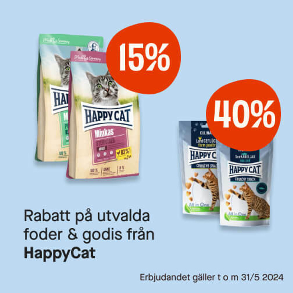 Upp till 40% HappyCat