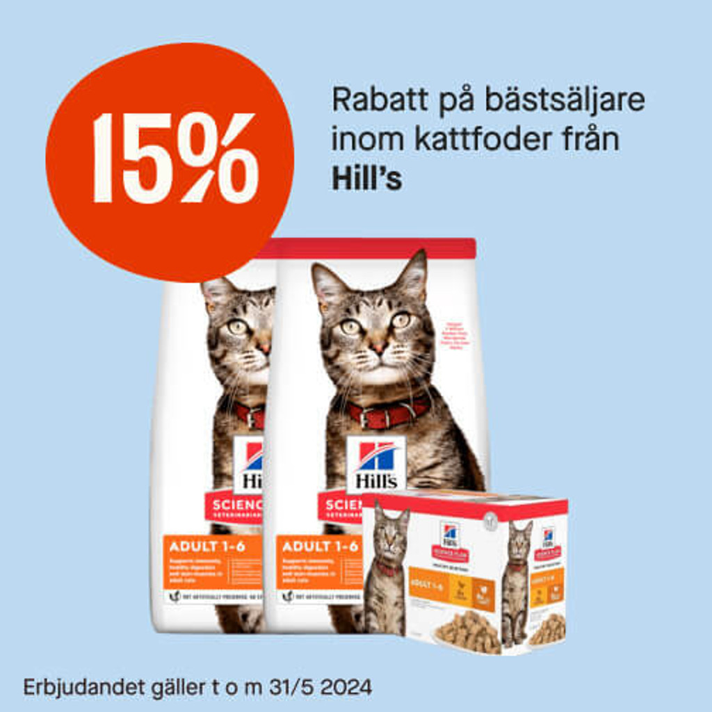 15% kattfoder från Hill's