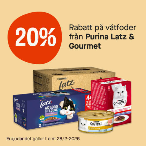 20% Purina Latz & Gourmet