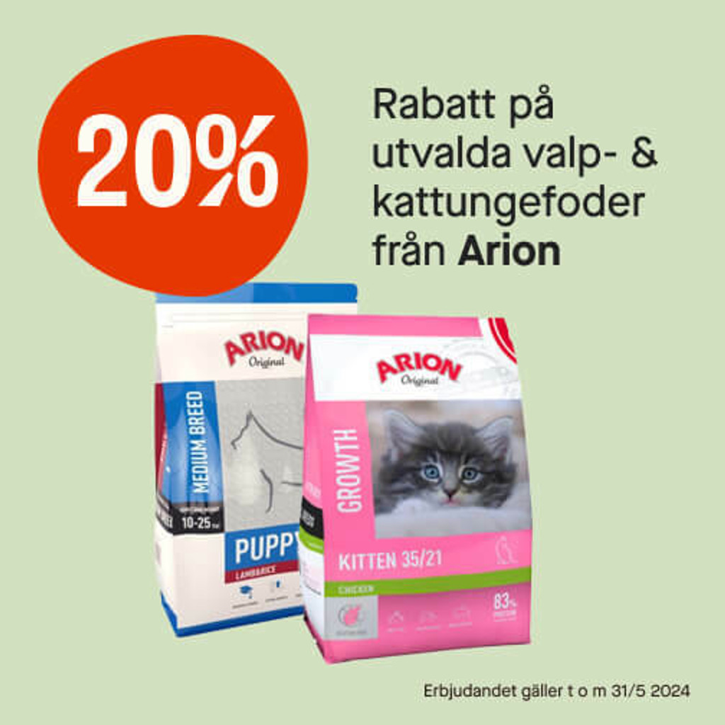 20% Arion valp- & kattungefoder