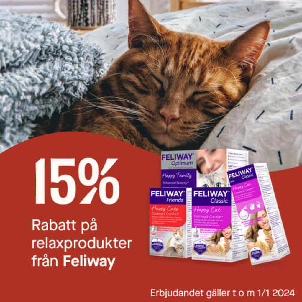 15% rabatt på relaxprodukter från Feliway