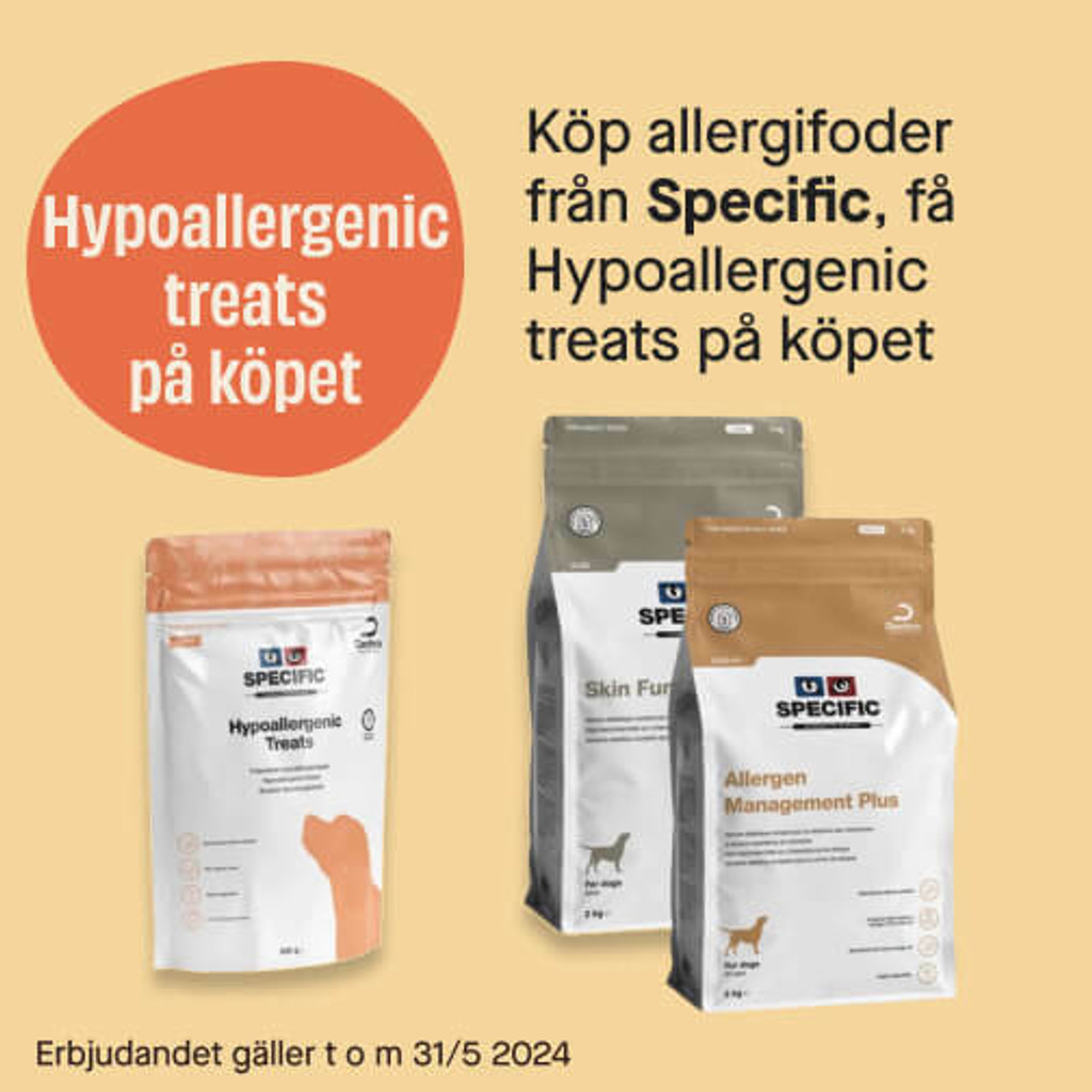 Köp allergifoder - få treats från Specific