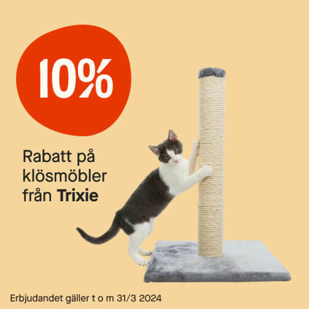 10% rabatt på utvalda klösmöbler från Trixie