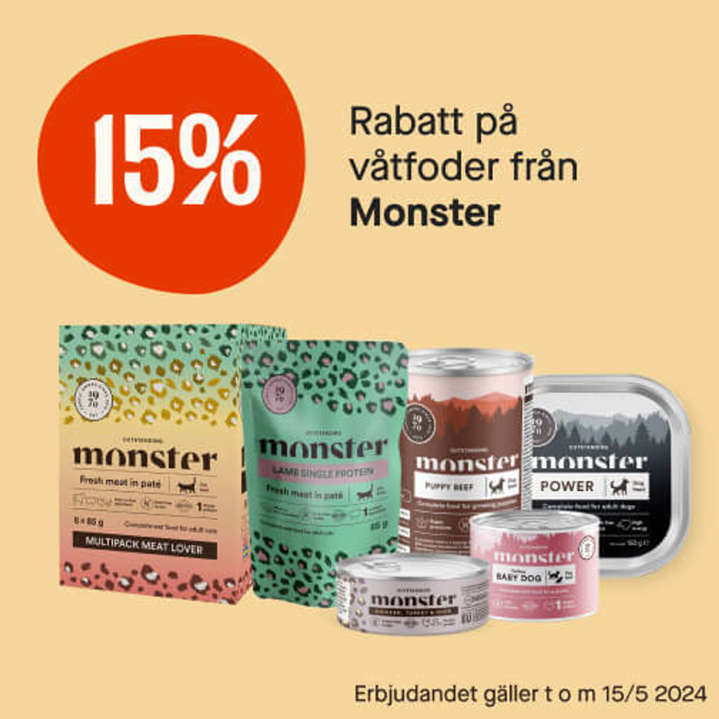 15% våtfoder