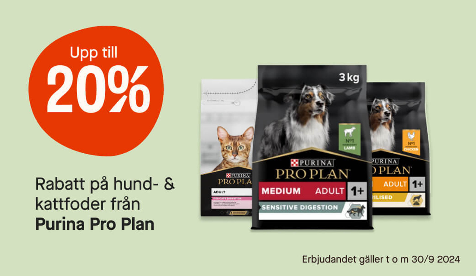 20% Purina Pro Plan