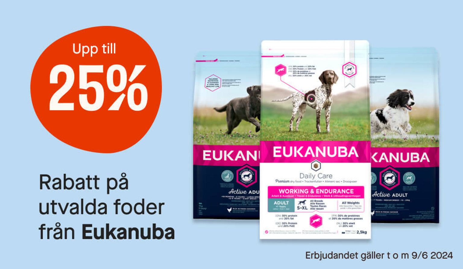 25% Eukanuba
