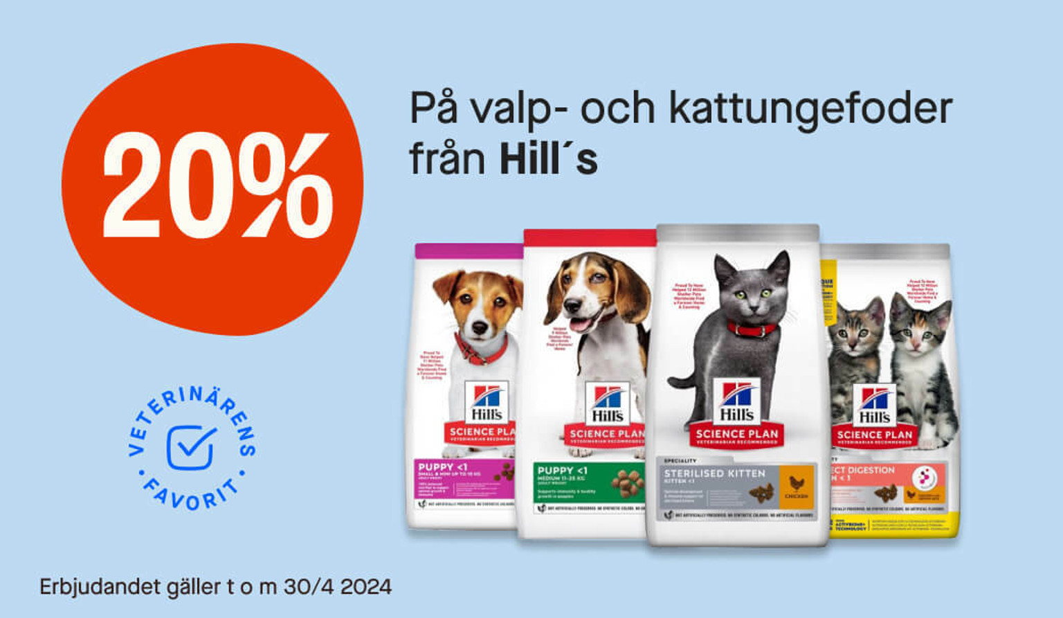 20% Hill's valp- och kattungefoder 