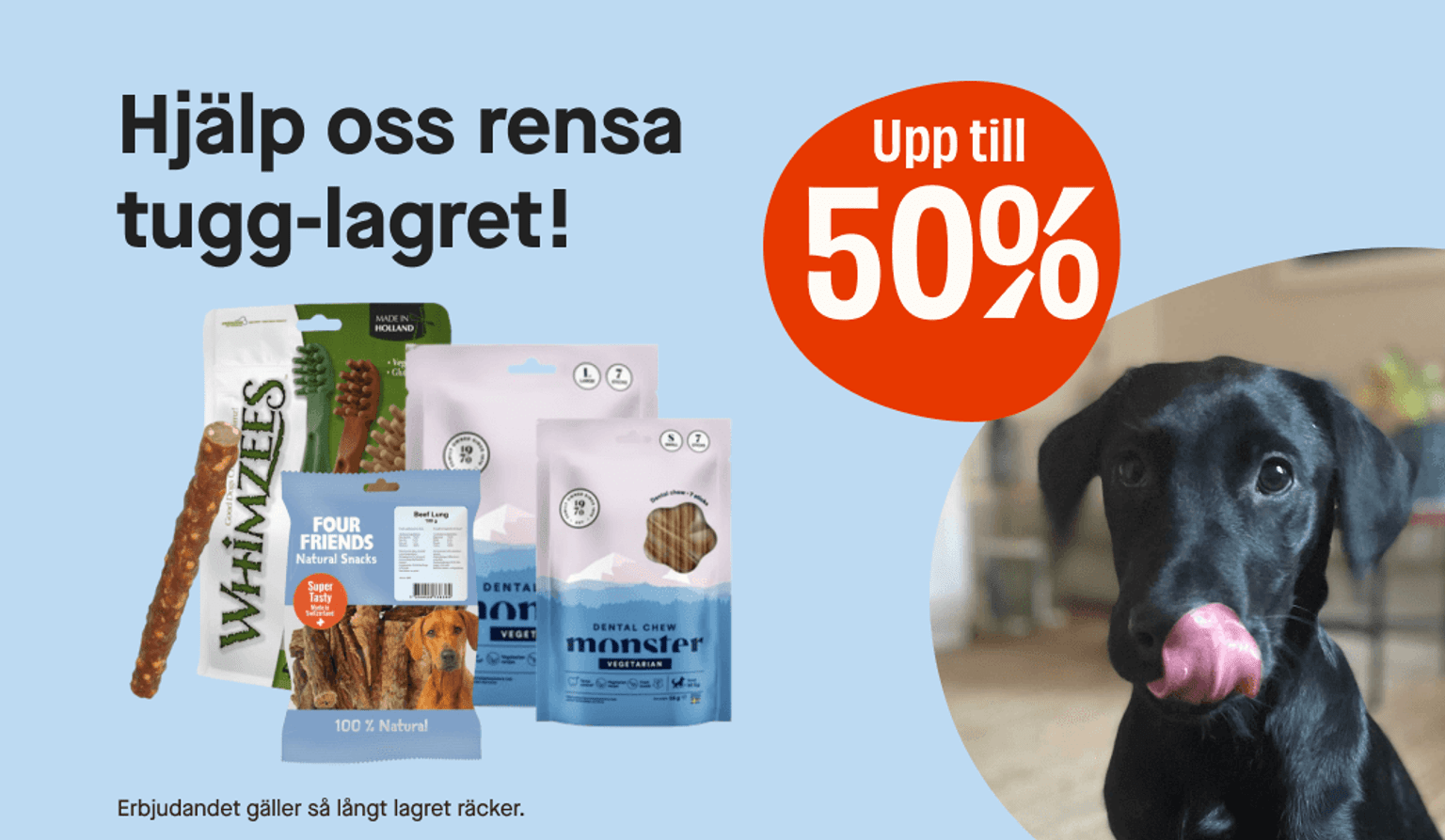 Hundtugg - Upp till 50% 