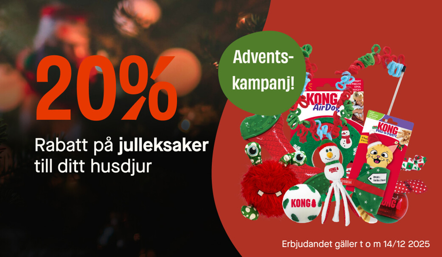 20% julleksaker
