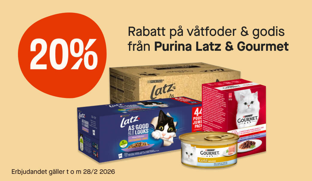 20% Purina Latz & Gourmet