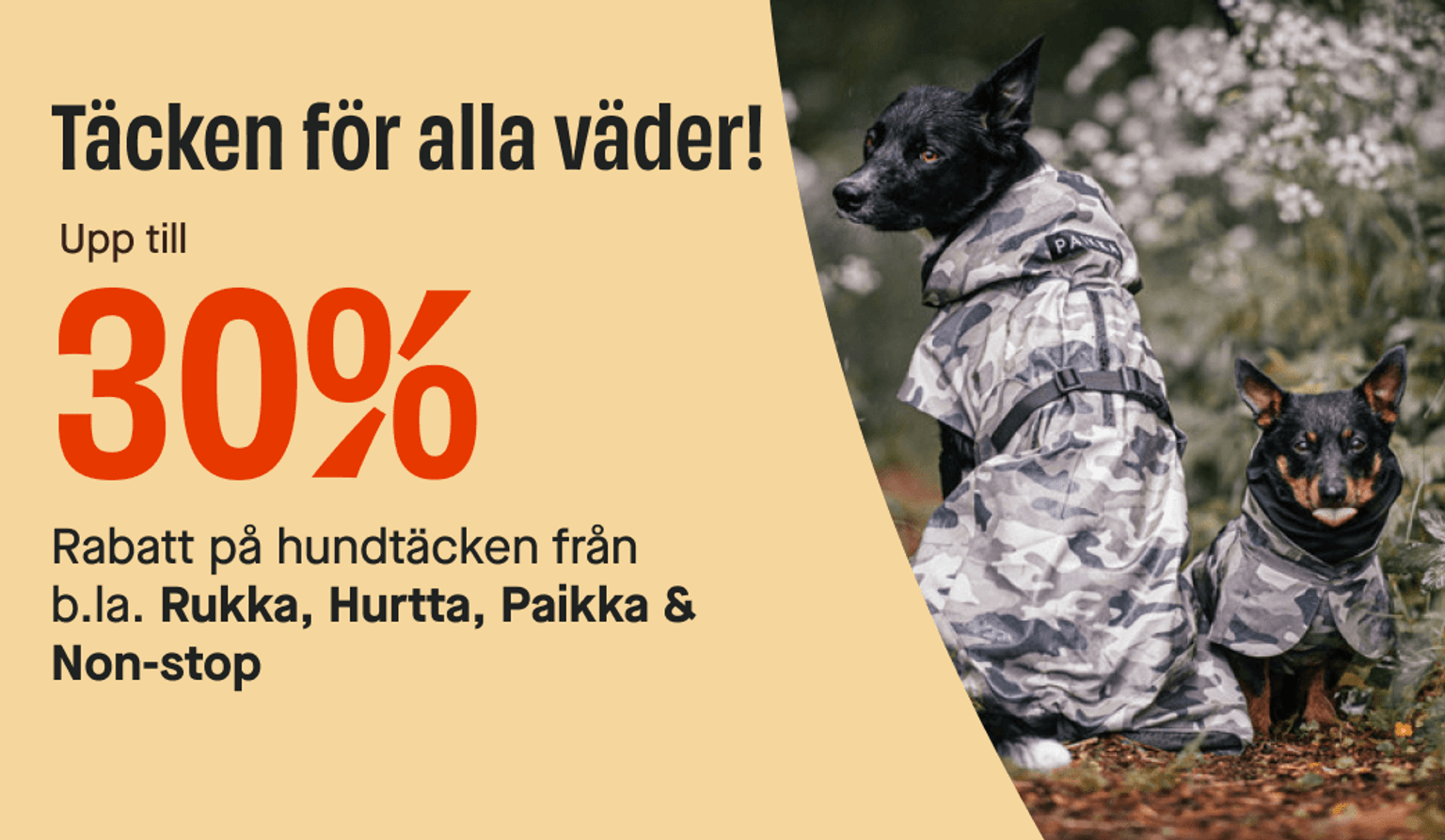 30% Hundtäcken