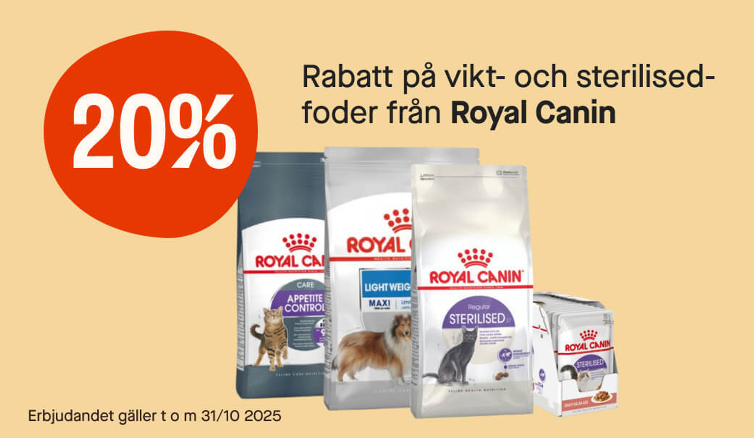 20% Royal Canin