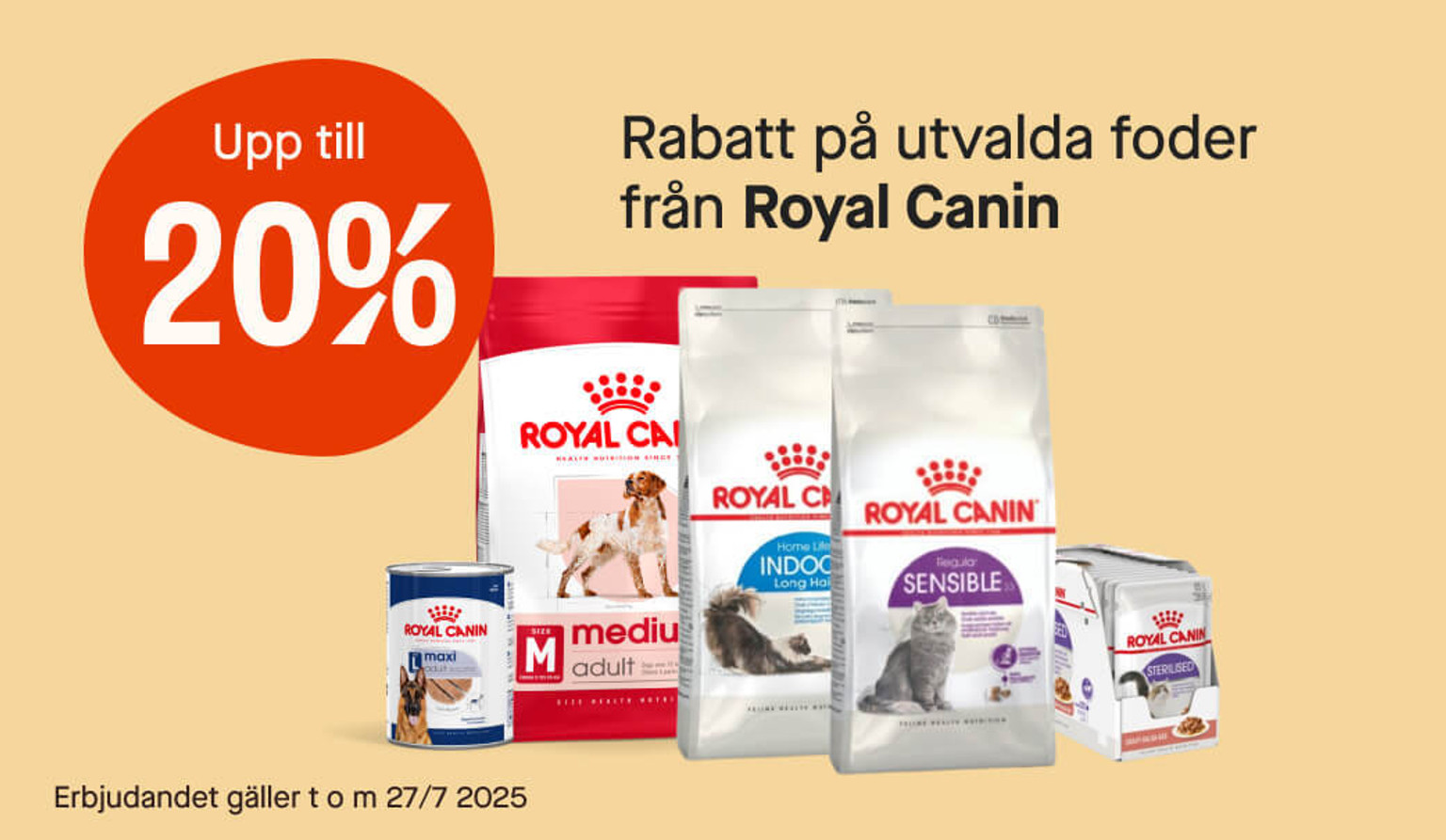20% Royal Canin