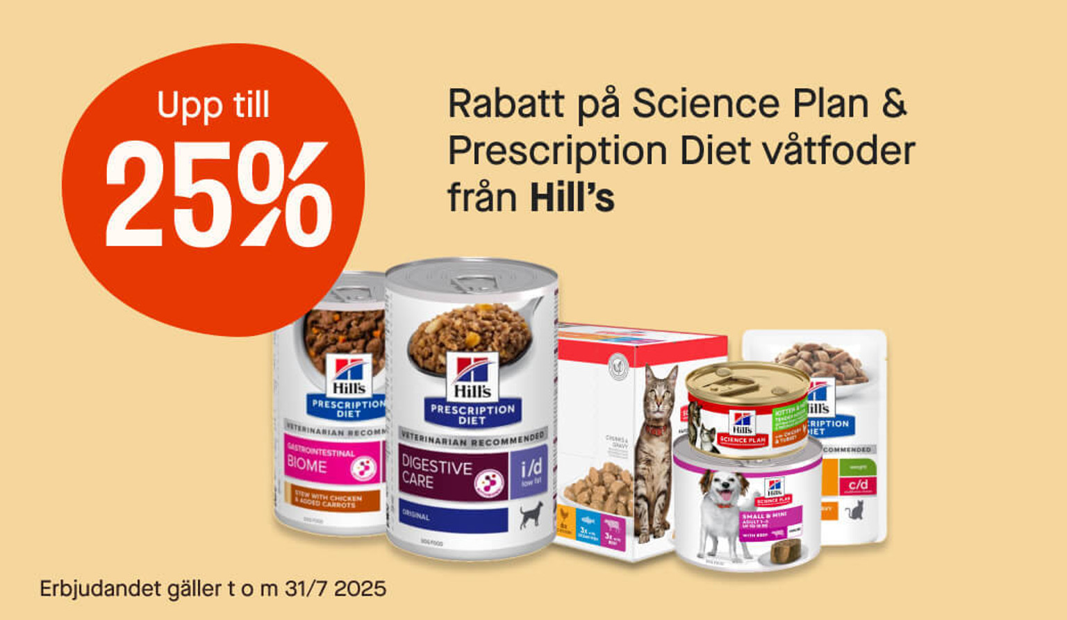 Upp till 25% våtfoder från Hill's