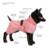 Reflekterande Regnjacka Hund, Rosa utgående