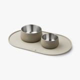 Libra Mat/-vattenskålsunderlägg - Small Coffee Cream, Medium Coffee Cream