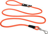 Comfort Stretch Leash Hundkoppel Beige/Orange/Petrol - Orange M