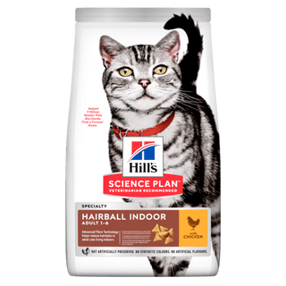 Adult Hairball & Indoor torrfoder med kyckling för katt