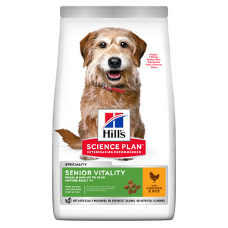 Senior Vitality Small & Mini Mature Adult 7+ hundfoder med kyckling & ris